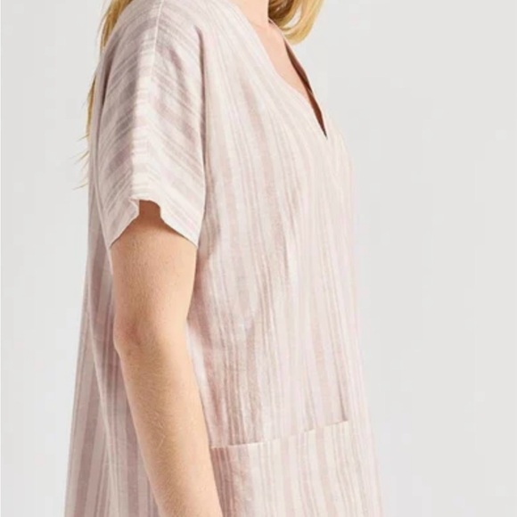 Splendid Beige and White Striped Dress- NWT - Picture 4 of 10